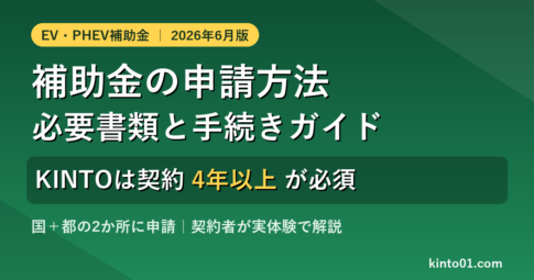EV・PHEV補助金の申請方法と必要書類 国CEVと東京都ZEVの手続き
